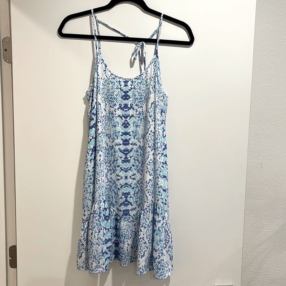 Blue Snakeskin Dress